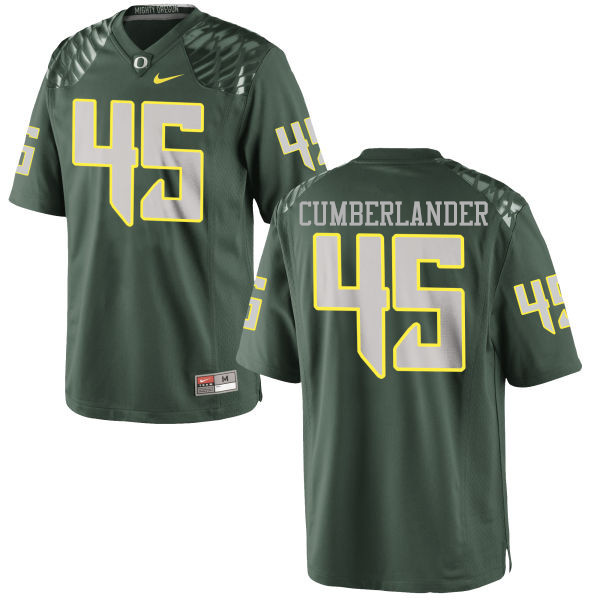 Men #45 Gus Cumberlander Oregon Ducks College Football Jerseys-Green
